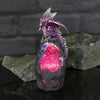 Amethyst Crystal Geode Protecting Dragon figure | Gothic Giftware - Alternative, Fantasy and Gothic Gifts