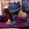 Black Chinese Dragon Coil Goblet Wine Glass | Gothic Giftware - Alternative, Fantasy and Gothic Gifts