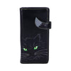 Black Lucky Cat Purse Embossed Eye Tail Wallet | Gothic Giftware - Alternative, Fantasy and Gothic Gifts