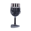 Black and White Spirit Board Goblet Glass | Gothic Giftware - Alternative, Fantasy and Gothic Gifts