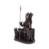 Bronze Odin All Father Wolves and Throne Figurine | Gothic Giftware - Alternative, Fantasy and Gothic Gifts