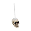 Brush with DeathSkull Toilet Brush Holder 16.4cm | Gothic Giftware - Alternative, Fantasy and Gothic Gifts