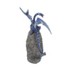 Cobalt Custodian Fantasy Blue Dragon Sitting On A Geode 23cm | Gothic Giftware - Alternative, Fantasy and Gothic Gifts