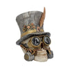 Count Archibald Steampunk Top Hat Skull 19.5cm | Gothic Giftware - Alternative, Fantasy and Gothic Gifts