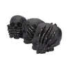 Dark See No, Hear No, Speak No Evil Skull Figures Ornaments | Gothic Giftware - Alternative, Fantasy and Gothic Gifts