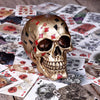 Dead Mans Hand Golden Playing Card Skull Ornament | Gothic Giftware - Alternative, Fantasy and Gothic Gifts