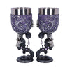 Deaths Desire Twin Skull Heart Set of Two Goblets | Gothic Giftware - Alternative, Fantasy and Gothic Gifts