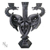 Dragon's Altar Candelabra Black Gothic Triple Candle Holder | Gothic Giftware - Alternative, Fantasy and Gothic Gifts