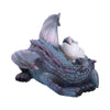 Dream a Little Dream Blue Dragon and Hatchling Sleeping Figurine | Gothic Giftware - Alternative, Fantasy and Gothic Gifts