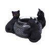 Familiar Trio Cat Tea Light Holder 10cm | Gothic Giftware - Alternative, Fantasy and Gothic Gifts
