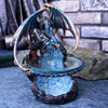 Flame Saviour Blue Dragon Oil Burner 24cm | Gothic Giftware - Alternative, Fantasy and Gothic Gifts