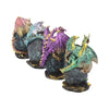 Geode Keepers set of 4 light-up dragon crystal figurines | Gothic Giftware - Alternative, Fantasy and Gothic Gifts