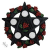 Gothic Black Pentagram Rose Tealight Holder Candle Holder | Gothic Giftware - Alternative, Fantasy and Gothic Gifts