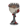Gothic Roses Goblet Skull Horror Roses Wine Glass | Gothic Giftware - Alternative, Fantasy and Gothic Gifts
