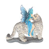 Hima Fairy with Cheetah Companion20cm Ornament | Gothic Giftware - Alternative, Fantasy and Gothic Gifts