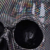 Holographic Silver Fishnet Skull Ornament | Gothic Giftware - Alternative, Fantasy and Gothic Gifts