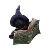 Kitty's Grimoire Figurine in Green 8.2cm | Gothic Giftware - Alternative, Fantasy and Gothic Gifts