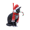 Lisa Parker Candy Cane Cat Hanging Ornament 9cm | Gothic Giftware - Alternative, Fantasy and Gothic Gifts