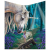 Lisa Parker Fairy Whispers Unicorn Throw Blanket | Gothic Giftware - Alternative, Fantasy and Gothic Gifts