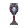 Lisa Parker Guardian of the Fall White Autumn Wolf Goblet | Gothic Giftware - Alternative, Fantasy and Gothic Gifts