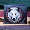 Lisa Parker Guardian of the Fall White Autumn Wolf Wallet | Gothic Giftware - Alternative, Fantasy and Gothic Gifts
