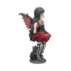 Little Shadows Hazel Figurine Gothic Fantasy Cat Fairy Ornament | Gothic Giftware - Alternative, Fantasy and Gothic Gifts