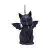 Malpuss Black Bat Cat Hanging Decorative Ornament 9.2cm | Gothic Giftware - Alternative, Fantasy and Gothic Gifts