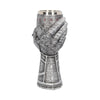 Medieval Knight Gauntlet Wine Goblet Hand Painted | Gothic Giftware - Alternative, Fantasy and Gothic Gifts