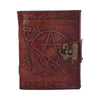 Nemesis Now Lockable Pentagram Leather Emboss Journal | Gothic Giftware - Alternative, Fantasy and Gothic Gifts