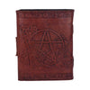 Nemesis Now Lockable Pentagram Leather Emboss Journal | Gothic Giftware - Alternative, Fantasy and Gothic Gifts