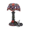 Night Blooms Black and Red Sugar Skull Lamp | Gothic Giftware - Alternative, Fantasy and Gothic Gifts