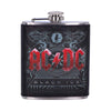 Officially Licensed AC/DC Black Ice Album Embossed Hip Flask | Gothic Giftware - Alternative, Fantasy and Gothic Gifts