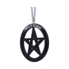 Powered by Witchcraft Hanging Ornament 7cm | Gothic Giftware - Alternative, Fantasy and Gothic Gifts