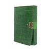 Real Leather Greenman Green Embossed Journal with Lock | Gothic Giftware - Alternative, Fantasy and Gothic Gifts
