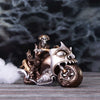 Rebel Rider Bronze Skeleton Biker Figurine 19cm | Gothic Giftware - Alternative, Fantasy and Gothic Gifts