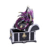 Reptilian Riches Dragon Sitting on a Treasure Chest Storage Box | Gothic Giftware - Alternative, Fantasy and Gothic Gifts