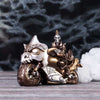 Ride or Die Bronze Motorcyle Model With Skeleton Rider 19cm | Gothic Giftware - Alternative, Fantasy and Gothic Gifts