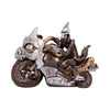 Ride or Die Bronze Motorcyle Model With Skeleton Rider 19cm | Gothic Giftware - Alternative, Fantasy and Gothic Gifts