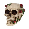 Rose From Beyond 15cm Gothic Rose Vine Covered Skull Figurine | Gothic Giftware - Alternative, Fantasy and Gothic Gifts