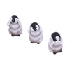 See No, Hear No, Speak No Evil Emperor Penguin Chick Figurines | Gothic Giftware - Alternative, Fantasy and Gothic Gifts