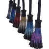 Set of Six Positivity Broomsticks with Silver Charms | Gothic Giftware - Alternative, Fantasy and Gothic Gifts