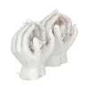 Set of Two Small Shelter 7cm Baby in Cradled Hands Figurines | Gothic Giftware - Alternative, Fantasy and Gothic Gifts