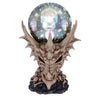 Skeletal Realm Dragon Skull and Light Up Orb Figurine | Gothic Giftware - Alternative, Fantasy and Gothic Gifts