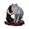 Soul Bond by Anne Stokes hand-painted wolf and woman resin figurine | Gothic Giftware - Alternative, Fantasy and Gothic Gifts