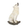 Storms Cry Howling White Wolf Figure 20cm | Gothic Giftware - Alternative, Fantasy and Gothic Gifts