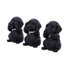 Three Wise Labradors 8.5cm | Gothic Giftware - Alternative, Fantasy and Gothic Gifts