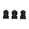 Three Wise Labradors 8.5cm | Gothic Giftware - Alternative, Fantasy and Gothic Gifts