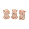 Three Wise Pigs 9.5cm | Gothic Giftware - Alternative, Fantasy and Gothic Gifts