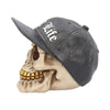 Thug Life Skull with Gold Teeth and Baseball Cap Figurine 15.8cm | Gothic Giftware - Alternative, Fantasy and Gothic Gifts