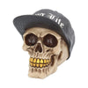 Thug Life Skull with Gold Teeth and Baseball Cap Figurine 15.8cm | Gothic Giftware - Alternative, Fantasy and Gothic Gifts